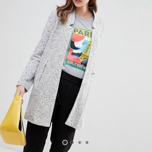 Sweater Coat Knitted Single Lapel